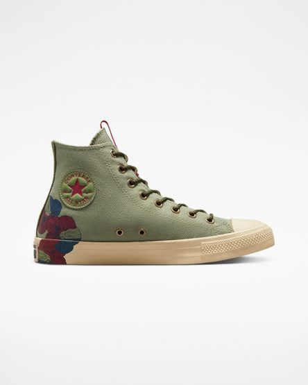 Men's Converse Chuck Taylor All Star Black Joy High Top Shoes Olive | AU 6E198E